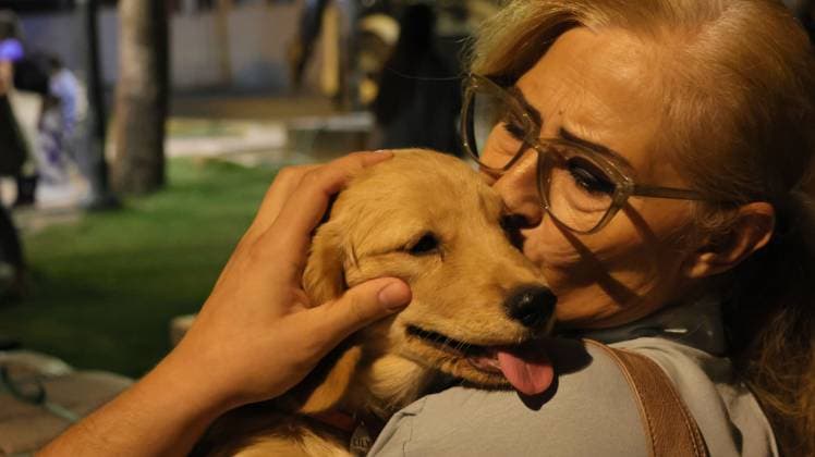 October 4, 2026, Izmir, To¼rkiye: IZMIR, TURKEY †OCTOBER 4, 2026: Animal rights activists staged a protest in Izmir on World Animal Protection Day, opposing the decision to round up and euthanize stray animals. Members of the Izmir Right to Life Advocates gathered in front of Alsancak Train Station in the Konak district and protested against the Law Amending the Animal Protection Act, which was passed by the Grand National Assembly of Turkey on July 30, 2024, published in the Official Gazette on August 2, 2024, and entered into force. Activists marched from Alsancak Station along Cyprus Martyrs Street before gathering in front of the To¼rkan Saylan Cultural Center. Chanting slogans including â€oeNo to your laws, let the anima - ZUMAq101 20261004_zna_q101_115 Copyright: xTurgayxKilicx