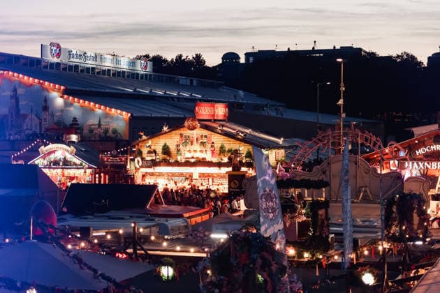 IPA89308762 - Munich, The 191st edition of Oktoberfest. Pictured: An aerial view of the world s largest and most famous folk festival Copyright: xAlessandroxBremecx xx IPA89308762