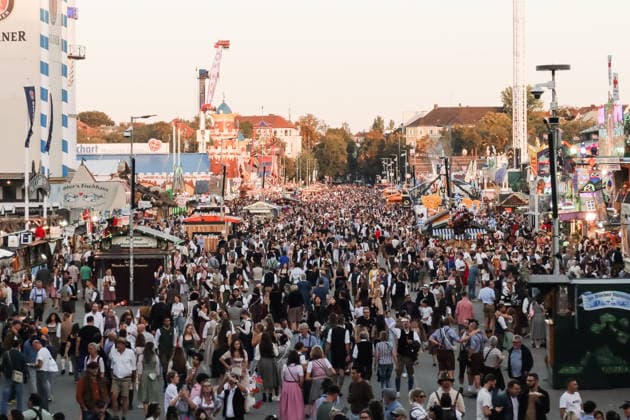 IPA89308775 - Munich, The 191st edition of Oktoberfest. Pictured: A view of the world s largest and most famous folk festival Copyright: xAlessandroxBremecx xx IPA89308775