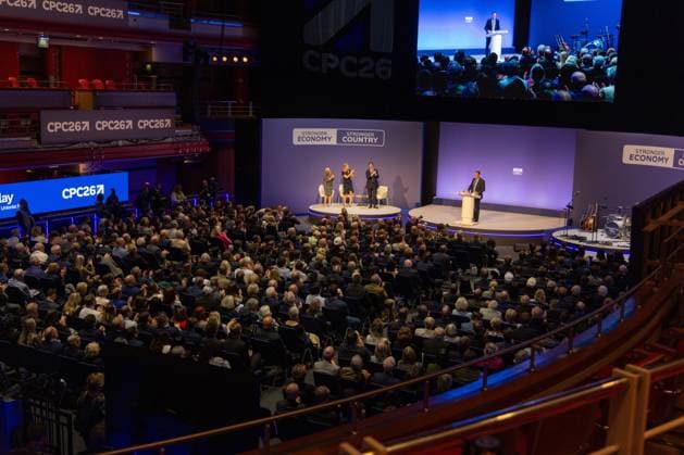 October 4, 2026, Birmingham, United Kingdom: Conservative Party Members listen to opening speeches on day one of the British Conservative Party annual conference at the International Convention Centre (ICC) in Birmingham.The British Conservative Party holds itÃ¢â‚¬â ¢s annual conference at the International Convention Centre (ICC) in Birmingham Birmingham United Kingdom - ZUMAs197 20261004_aaa_s197_154 Copyright: xPhilxLewisx