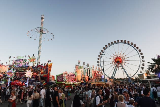 IPA89308778 - Munich, The 191st edition of Oktoberfest. Pictured: A view of the world s largest and most famous folk festival Copyright: xAlessandroxBremecx xx IPA89308778