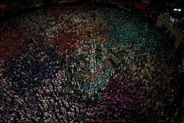 Final Day of the 30th Castells Competition in Tarragona Final Day of the 30th Castells Competition, at the CaixaBank Tàrraco Arena, on October 4, 2026, in Tarragona, Catalonia, Spain. The Castells Competition is a display of castells—human towers—by the best colles (human tower groups) in Catalonia, held every two years, at the former bullring, the site where the first edition was held in 1932. OCTOBER 4, 2026 Tarragona Catalonia Tarragona Catalonia Spain  Copyright: xLaiaxSolanellasx 7821206