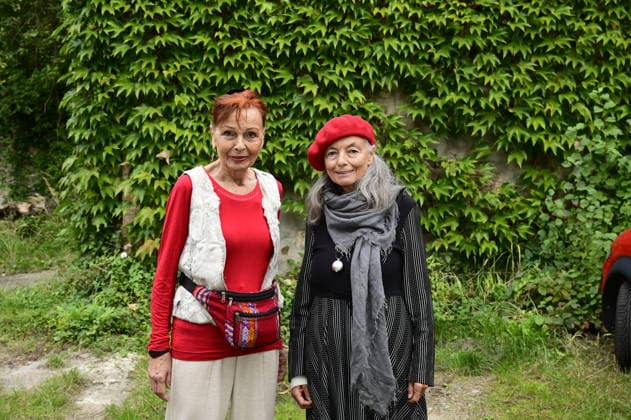 Sibylle Kuhne and Blanche Kommerell at the roundtable discussion Ost West Kunstgespräche in the Salon Format—a tribute to Ida Dehmel at the Literaturhaus Alte Synagoge in Görlitz, October 4, 2026 Copyright: xMatthiasxWehnertx