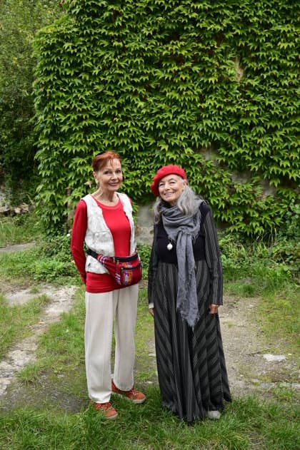 Sibylle Kuhne and Blanche Kommerell at the roundtable discussion Ost West Kunstgespräche in the Salon Format—a tribute to Ida Dehmel at the Literaturhaus Alte Synagoge in Görlitz, October 4, 2026 Copyright: xMatthiasxWehnertx