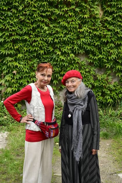 Sibylle Kuhne and Blanche Kommerell at the roundtable discussion Ost West Kunstgespräche in the Salon Format—a tribute to Ida Dehmel at the Literaturhaus Alte Synagoge in Görlitz, October 4, 2026 Copyright: xMatthiasxWehnertx