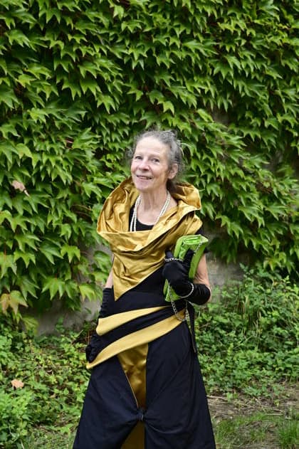 Gertrud Schleising joining the discussion panel East-West Art Talks in a salon format—a tribute to Ida Dehmel at the Literaturhaus Alte Synagoge in Görlitz, October 4, 2026 Copyright: xMatthiasxWehnertx