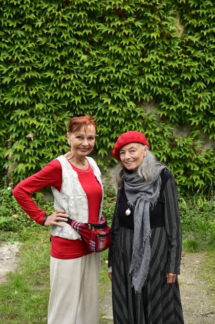 Sibylle Kuhne and Blanche Kommerell at the roundtable discussion Ost West Kunstgespräche in the Salon Format—a tribute to Ida Dehmel at the Literaturhaus Alte Synagoge in Görlitz, October 4, 2026 Copyright: xMatthiasxWehnertx