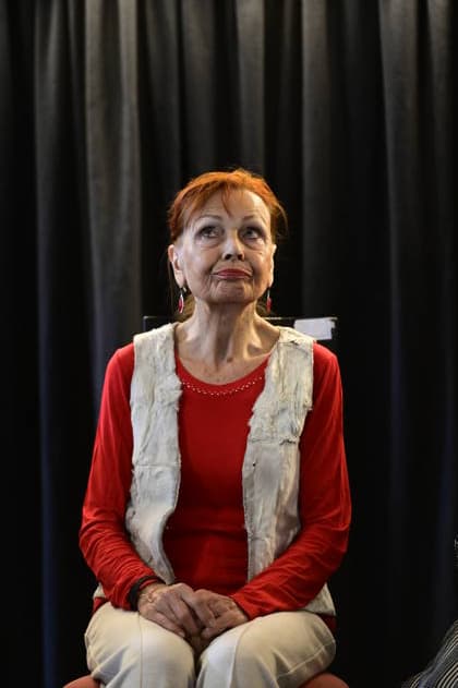 Sibylle Kuhne joining the discussion at the East-West Art Talks in a salon format—a tribute to Ida Dehmel at the Literaturhaus Alte Synagoge in Görlitz, October 4, 2026 Copyright: xMatthiasxWehnertx