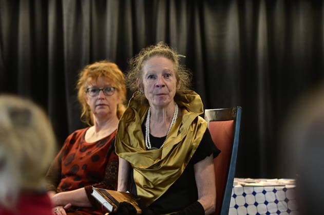 Gertrud Schleising joining the discussion panel East-West Art Talks in a salon format—a tribute to Ida Dehmel at the Literaturhaus Alte Synagoge in Görlitz, October 4, 2026 Copyright: xMatthiasxWehnertx