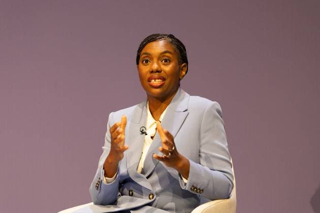 British Conservative Party annual conference 2026, Day 1, Birmingham, UK - 04 Oct 2026 Kemi Badenoch, Leader of the British Conservative Party, delivers her opening speech on day one of the British Conservative Party annual conference at the International Convention Centre (ICC) in Birmingham The British Conservative Party holds it’s annual conference at the International Convention Centre (ICC) in Birmingham Birmingham United Kingdom Copyright: xPhilxLewisx xSOPAxImagesx Phil-Lewis-1456264
