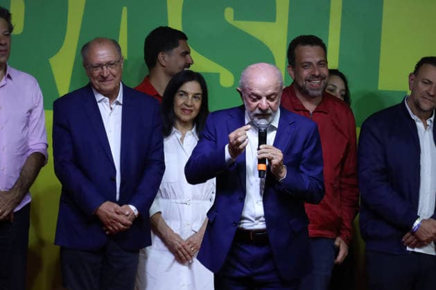 Lula delivers speech in Sao Paulo following first round of presidential election SAO PAULO, BRAZIL - OCTOBER 4: Brazilian President and presidential candidate Luiz Inacio Lula da Silva speaks after the first round of the presidential elections in Sao Paulo, Brazil, on October 4, 2026. Julia Ju Anadolu Sao Paulo Brazil. Editorial use only. Please get in touch for any other usage.  Copyright: x2026xAnadoluxJuliaxJux