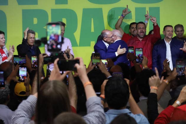 Lula delivers speech in Sao Paulo following first round of presidential election SAO PAULO, BRAZIL - OCTOBER 4: Brazilian President and presidential candidate Luiz Inacio Lula da Silva speaks after the first round of the presidential elections in Sao Paulo, Brazil, on October 4, 2026. Julia Ju Anadolu Sao Paulo Brazil. Editorial use only. Please get in touch for any other usage.  Copyright: x2026xAnadoluxJuliaxJux