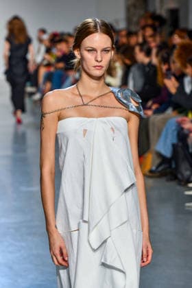 PFW - Niccolo Pasqualetti Runway A model walks the runway during the Niccolò Pasqualetti Womenswear Spring Summer 2027 show as part of Paris Fashion Week on October 04, 2026 in Paris, France. Photo by Shootpix ABACAPRESS.COM Paris France  Copyright: xShootpix ABACAx