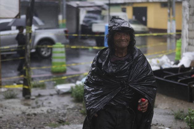 Heavy rains linked to El Nino trigger severe land collapse in Guatemala SAN MIGUEL PETAPA, GUATEMALA - OCTOBER 04: Residents try to go on with their daily lives amid severe damage and collapsed structures in the Villa Hermosa I neighborhood following relentless rainfall and the overflow of the Pinula River in San Miguel Petapa, Guatemala on October 04, 2026. The rising waters, linked to the El Nino phenomenon, triggered extensive riverbank erosion and land loss, damaging several homes and leaving nearby properties at continuous risk of collapse. Luis Vargas Anadolu San Miguel Petapa Guatemala. Editorial use only. Please get in touch for any other usage.  Copyright: x2026xAnadoluxLuisxVargasx