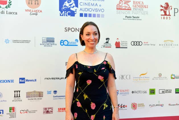 IPA89305465 - Lucca, October 4, 2026 Today is the last day of the Lucca Film Festival, which, as always, is full of surprises. At the Cinema Astra in Piazza del Giglio, the cast of the film PLUMP JACK, directed by American filmmaker Martin Guigui, is making an appearance. In the photo: Actress Leslie Katter.  Copyright: xRobertoCappelloxfotografox xRobertoCappelloxfotografox IPA89305465