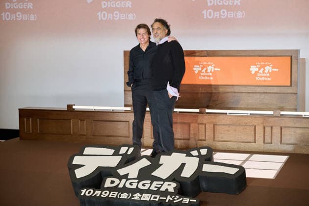 Tom Cruise and director Alejandro Gonzalez Inarritu attend the press conference for their movie Digger at Roppongi Hills, Tokyo, Japan on October 5, 2026. The movie opens in Japan on October 9.  aflo_353465801