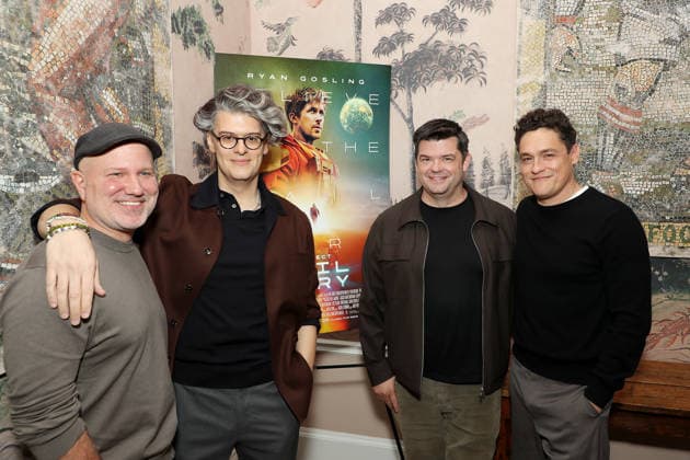 New York Tastemaker screening of Amazon MGM Studios™ project Hail Mary at The Whitby Hotel Screening Room Featuring: (L-R) Erik Davis ( Moderator, Fandang), James Ortiz (Rocky), Chris Miller (Director, Producer) and Phil Lord (Director, Producer) Where: New York, New York, United States When: 04 Oct 2026 Credit: Marion Curtis StarPix for Amazon MGM Studios INSTARimages EDITORIAL USE ONLY. NOT FOR USE BY NEWSPAPERS BASED IN THE UK. Copyright: xx instar56075198