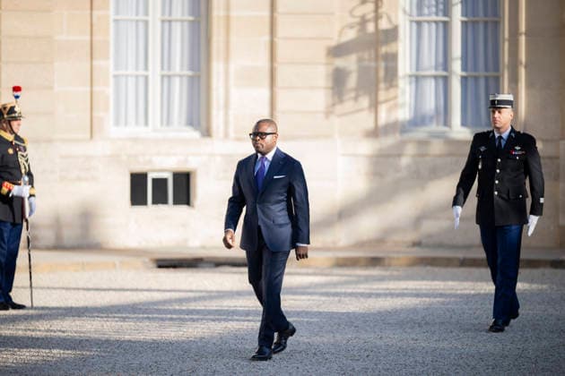 Emmanuel Macron Welcomes Benin President Romuald Wadagni - Paris French President Emmanuel Macron welcomes Benin s President Romuald Wadagni at the Elysee Palace in Paris on October 5, 2026. Photo by Eliot Blondet ABACAPRESS.COM Paris Ile-de-France France  Copyright: xBlondetxEliot ABACAx