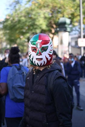 Clashes With Police During Student Protest - Paris Clashes between protesters and police during the student demonstration between the Lycee Paul Valéry and the Lycée Elisa Lemonnier in the 12th arrondissement of Paris, France on October 5, 2026. Students continue their protest to demand the hiring of substitute teachers, increased resources, and decent learning conditions. Photo by Raphael Lafargue ABACAPRESS.COM Paris France  Copyright: xLafarguexRaphael ABACAx