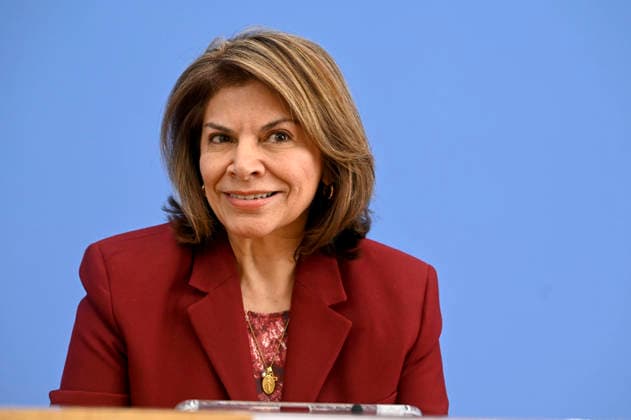 ABB BPK Laura Chinchilla Miranda, President of Costa Rica and Co-Chair of the ENSK Topic: Presentation of the North-South Commission on Development Policy (ENSK) Press Conference on the Composition and Priority Issues of the North-South Commission on Development Policy at the Federal Press Conference (BPK) in Berlin on October 5, 2026 Berlin, Germany