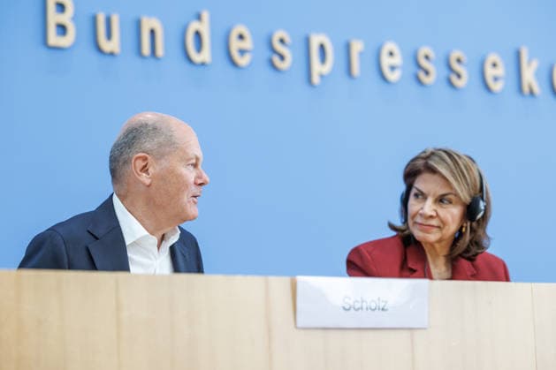 Presentation of the North-South Commission on Development Policy (ENSK) with Olaf Scholz Presentation of the North-South Commission on Development Policy (ENSK) Press conference on the composition and priority issues of the North-South Commission on Development Policy