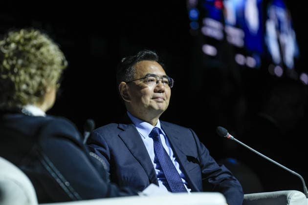 Space agency heads convene for a special session as part of IAC in Antalya ANTALYA, TURKIYE - OCTOBER 5: China National Space Administration (CNSA) Chief Engineer Li Guoping, delivers a speech during the Space Agency Heads session held as part of the 77th International Astronautical Congress (IAC) at the NEST Congress Center in Antalya, Turkiye, on October 5, 2026. The congress is organized by the International Astronautical Federation (IAF), coordinated by the Turkish Ministry of Industry and Technology, and co-hosted by the Turkish Space Agency (TUA) and SAHA Istanbul.??????? Osmancan Gurdogan Anadolu Antalya Turkey. Editorial use only. Please get in touch for any other usage.  Copyright: x2026xAnadoluxOsmancanxGurdoganx