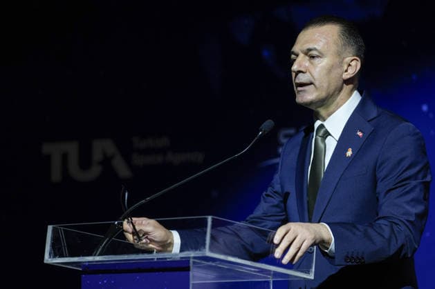 Space agency heads convene for a special session as part of IAC in Antalya ANTALYA, TURKIYE - OCTOBER 5: President of the Turkish Space Agency (TUA) Yusuf Kirac, delivers a speech during the Space Agency Heads session held as part of the 77th International Astronautical Congress (IAC) at the NEST Congress Center in Antalya, Turkiye, on October 5, 2026. The congress is organized by the International Astronautical Federation (IAF), coordinated by the Turkish Ministry of Industry and Technology, and co-hosted by the Turkish Space Agency (TUA) and SAHA Istanbul. Osmancan Gurdogan Anadolu Antalya Turkey. Editorial use only. Please get in touch for any other usage.  Copyright: x2026xAnadoluxOsmancanxGurdoganx