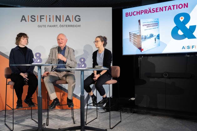 October 5, 2026: Press Conference and Book Presentation by Gabriele Hackl Schwind of the Institute for Contemporary History at the University of Vienna and Bertrand Perz of the Institute for Contemporary History at the University of Vienna on October 5, 2026, at the press conference for the book *Highway Construction in Austria under Nazi Rule* at ASFINAG in Vienna, Vienna, Austria