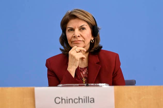 ABB BPK Laura Chinchilla Miranda, President of Costa Rica and Co-Chair of the ENSK Topic: Presentation of the North-South Commission on Development Policy (ENSK) Press Conference on the Composition and Priority Issues of the North-South Commission on Development Policy at the Federal Press Conference (BPK) in Berlin on October 5, 2026 Berlin, Germany