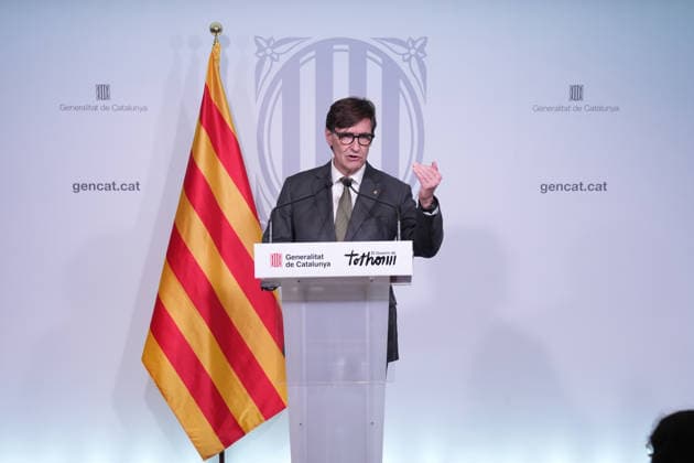 Illa and the Regional Minister of the Interior Chair the Follow-up Meeting on the Inuncat Plan Regarding the Rainfall in Catalonia The President of the Generalitat, Salvador Illa, holds a press conference following the follow-up meeting on the Inuncat plan, on October 5, 2026, in Barcelona, Catalonia, Spain. This is a follow-up meeting on the Inuncat plan regarding the episode of heavy rains in Catalonia. The plan remains active in the emergency phase. OCTOBER 5, 2026 Barcelona Catalonia Barcelona Catalonia Spain  Copyright: xDavidxZorrakinox 7822983