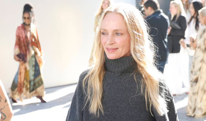 Uma Thurman at the Zimmermann Women’s Ready-to-Wear Spring Summer 2027 Collection fashion show during Paris Fashion Week on October 5, 2026. Christophe Aubert, Bestimage. Celebrities at the Zimmermann Women’s Ready-to-Wear Spring Summer 2027 Collection fashion show during Paris Fashion Week, October 5, 2026, Paris, France  Copyright: xChristophexAubertx xBestimagexChristophexAubertx xBestimagex