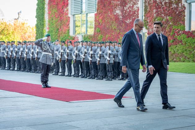 Chancellery, Visit, Prime Minister, Lithuania, Mindaugas Sinkevicius, Berlin, Chancellery, Welcome, Prime Minister, Lithuania, Mindaugas Sinkevicius, Friedrich Merz, Federal Chancellor, Berlin, Berlin, GER