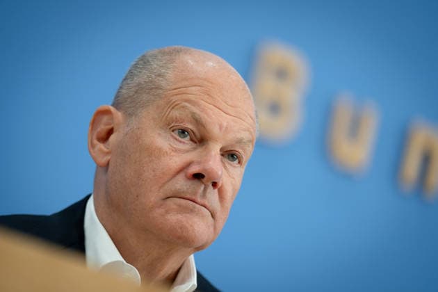 BPK, Berlin North-South Commission on Development Policy, BPK, Presentation of the North-South Commission on Development Policy (ENSK), Olaf Scholz, former Federal Chancellor and Co-Chair of the ENSK, Berlin, Germany