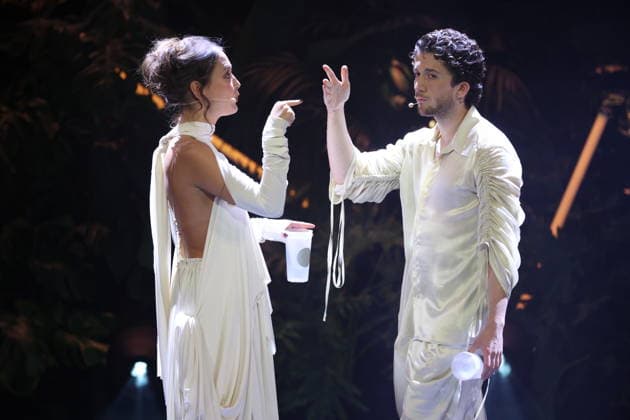 FIRST STEPS 2026 Hosts Malaya and Maximilian Presenting Awards on Stage at the FIRST STEPS 2026 Awards Ceremony at the Theater des Westens in Berlin Copyright: xEventpressxFuhrx
