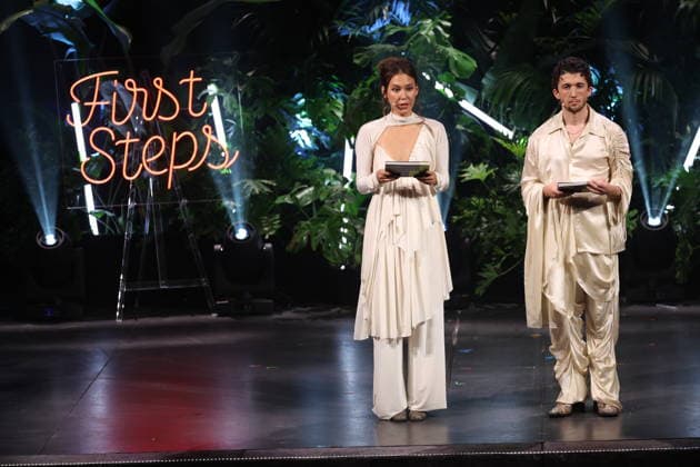 FIRST STEPS 2026 Hosts Malaya and Maximilian present awards on stage at the FIRST STEPS 2026 awards ceremony at the Theater des Westens in Berlin Copyright: xEventpressxFuhrx