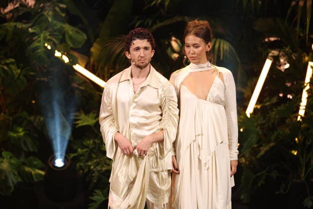 FIRST STEPS 2026 Hosts Malaya and Maximilian present awards on stage at the FIRST STEPS 2026 awards ceremony at the Theater des Westens in Berlin Copyright: xEventpressxFuhrx