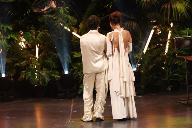 FIRST STEPS 2026 Hosts Malaya and Maximilian present awards on stage at the FIRST STEPS 2026 awards ceremony at the Theater des Westens in Berlin Copyright: xEventpressxFuhrx