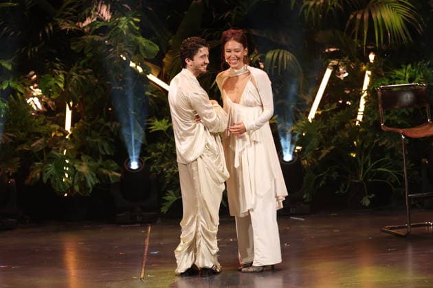 FIRST STEPS 2026 Hosts Malaya and Maximilian present awards on stage at the FIRST STEPS 2026 awards ceremony at the Theater des Westens in Berlin Copyright: xEventpressxFuhrx