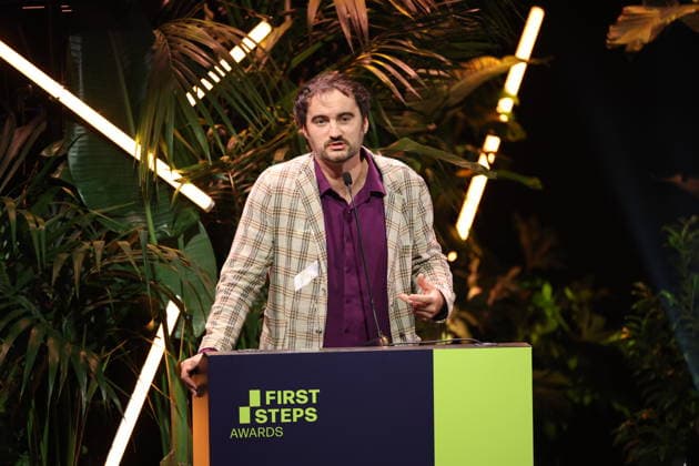 FIRST STEPS 2026 Feature-Length Film Winner: *I UNDERSTAND YOUR FRUSTRATION* by Kilian Friedrich Award presentation on stage at the FIRST STEPS 2026 awards ceremony at the Theater des Westens in Berlin Copyright: xEventpressxFuhrx