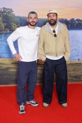 La Maison De Nos Reves Premiere - Paris Julien Vinh and Guillaume Bouchède attend the photocall for the premiere of La Maison De Nos Reves held at the Grand Rex Cinema in Paris, France on October 5, 2026. Photo by David Boyer ABACAPRESS.COM Paris France  Copyright: xBoyerxDavid ABACAx