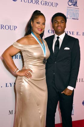 NEW YORK, NY - OCTOBER 5: Laila Ali and Curtis Muhammad Conway Jr. at the 41st Annual Great Sports Legends Dinner on October 5, 2026 at the New York Hilton in New York City. Copyright: xmpi099 MediaPunchx