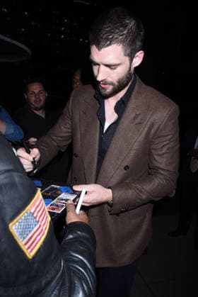 Outside arrivals at the New York screening of Mr. Irrelevant at The Whitby Hotel Featuring: David Corenswet signs for fans Where: New York, United States When: 05 Oct 2026 Credit: Darla Khazei INSTARimages EDITORIAL USE ONLY. NOT FOR USE BY NEWSPAPERS BASED IN THE UK. Copyright: xx instar56076403