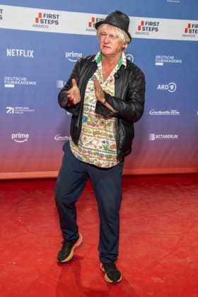 ABB FIRSTSTEPS: Detlev Buck appears on the red carpet at the 2026 FIRST STEPS Awards ceremony at the Theater des Westens on October 5, 2026, in Berlin, Germany