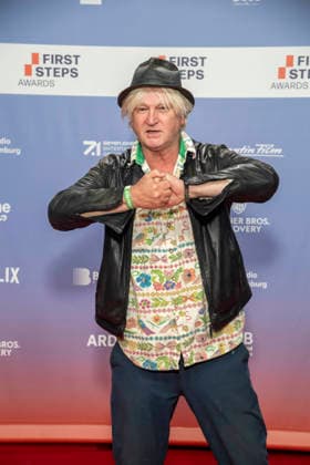 ABB FIRSTSTEPS: Detlev Buck appears on the red carpet at the 2026 FIRST STEPS Awards ceremony at the Theater des Westens on October 5, 2026, in Berlin, Germany