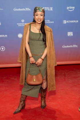 ABB FIRSTSTEPS: Trang Le Hong walks the red carpet at the 2026 FIRST STEPS Awards ceremony at the Theater des Westens on October 5, 2026, in Berlin, Germany