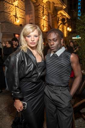 ABB FIRSTSTEPS: Luisa Celine Gaffron and Benny Opoku Arthur attended the party held in conjunction with the 2026 FIRST STEPS Awards ceremony at the Theater des Westens on October 5, 2026, in Berlin, Germany