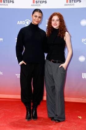 Tomomi Themann with a guest at the 27th First Steps Awards ceremony in 2026 at the Theater des Westens in Berlin, October 5, 2026 Foto:xN.xKubelkax xFuturexImagex first_steps_6053