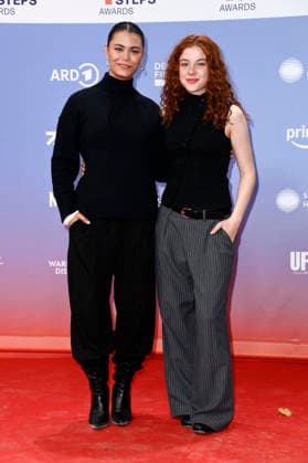 Tomomi Themann with a guest at the 27th First Steps Awards ceremony in 2026 at the Theater des Westens in Berlin, October 5, 2026 Foto:xN.xKubelkax xFuturexImagex first_steps_6057
