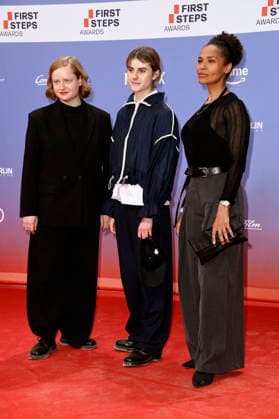 Luise von Stein, Amelie Willberg, and Cynthia Micas at the 27th First Steps Awards ceremony in 2026 at the Theater des Westens in Berlin, October 5, 2026 Foto:xN.xKubelkax xFuturexImagex first_steps_6086