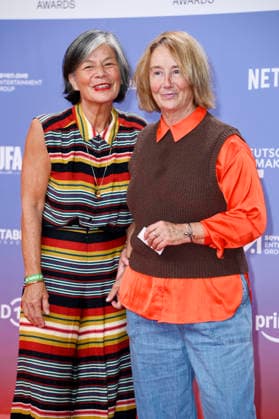 Imke Büchel with a guest at the 27th First Steps Awards ceremony in 2026 at the Theater des Westens in Berlin, October 5, 2026 Foto:xN.xKubelkax xFuturexImagex first_steps_6138